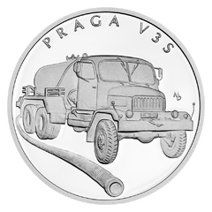 Stříbrná mince Na kolech - Nákladní automobil Praga V3S (proof)