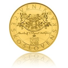 Zlatá mince 10000 Kč 2018 Vznik Československa (standard) 