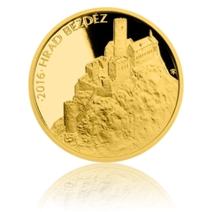 Zlatá mince 5000 Kč 2016 Bezděz (proof)