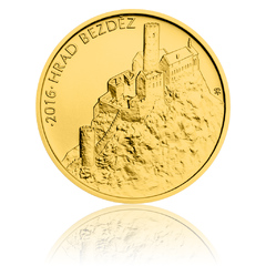 Zlatá mince 5000 Kč 2016 Bezděz (standard)